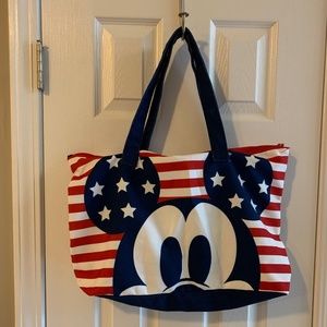 Disney Mickey Mouse Americana Tote Bag Stars and Stripes